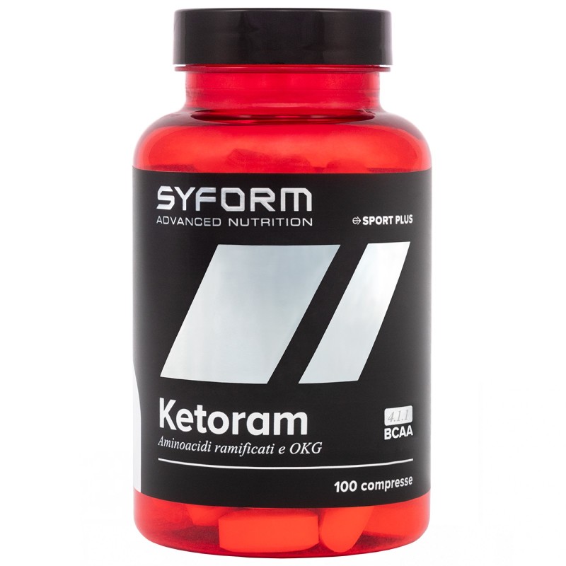 SYFORM Ketoram BCAA 4:1:1 100 compresse AMINOACIDI 3.1.2 - 4.1.1 - 10.1.1 - 12.1.1