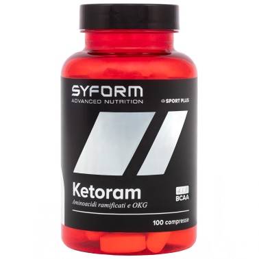 SYFORM Ketoram BCAA 4:1:1 100 compresse AMINOACIDI 3.1.2 - 4.1.1 - 10.1.1 - 12.1.1