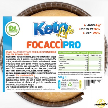 Daily Life FocaccìPro - 1 focaccina da 50 gr AVENE - ALIMENTI PROTEICI