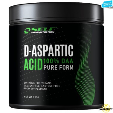 Self Omninutrition Amino DAA 200 gr Integratore di Acido Aspartico in Polvere TONICI