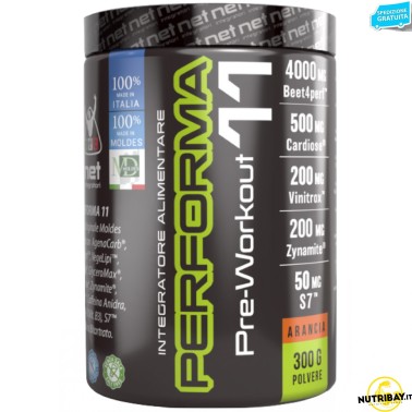 NET INTEGRATORI PERFORMA 11 PREWORKOUT - 300 GR