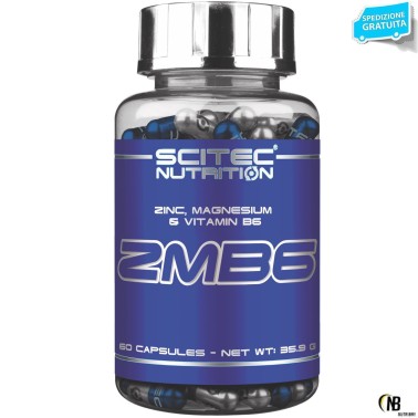 SCITEC Zmb6 60 cps. Zma Zm b6 Zinco Magnesio Vitamina b6 TONICI