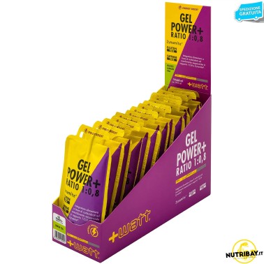 +Watt Gel Power+ Ratio 1:0,8 - 15 gel da 65 ml CARBOIDRATI - ENERGETICI
