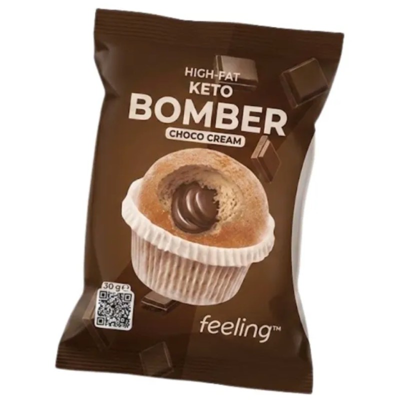 Feeling Ok Keto Bomber - 1 muffin ripieno da 50 gr AVENE - ALIMENTI PROTEICI