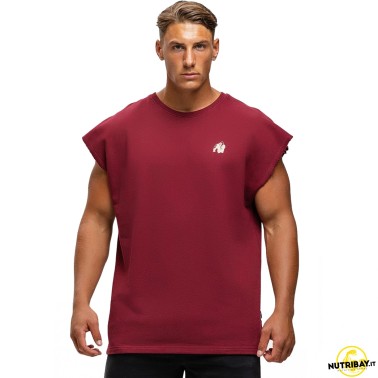 Gorilla Wear Canotta Bouse Cut Off - Canotta Burgundy ABBIGLIAMENTO