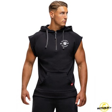 Gorilla Wear Felpa Senza Maniche Huntley - Felpa Sleeveless Hoodie Nero ABBIGLIAMENTO