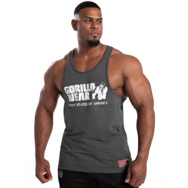 Gorilla Wear Canotta Classica Tank Top - Canotta Grigio Scuro ABBIGLIAMENTO