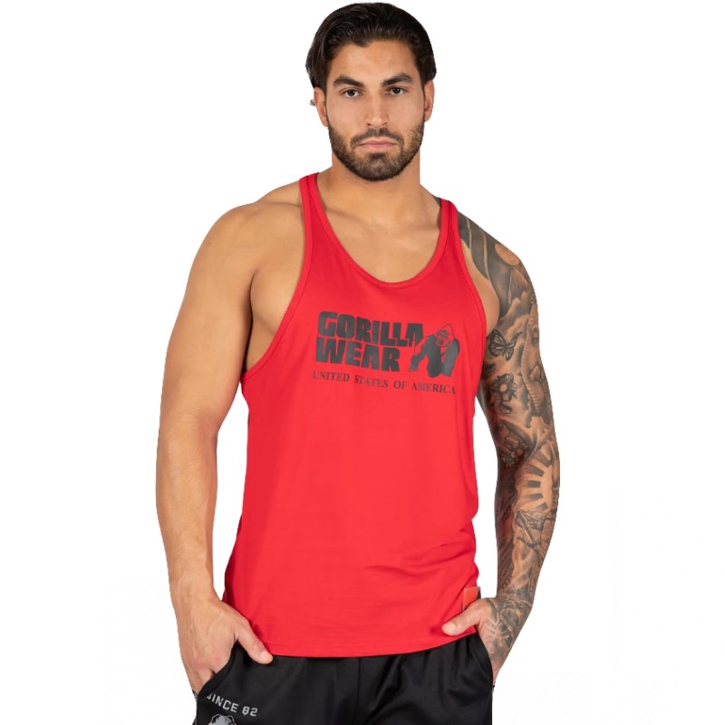 Gorilla Wear Canotta Classica Tank Top - Canotta Rosso ABBIGLIAMENTO