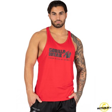 Gorilla Wear Canotta Classica Tank Top - Canotta Rosso ABBIGLIAMENTO