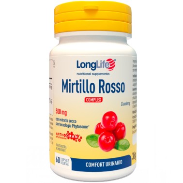 Long Life Mirtillo Rosso Complex - 60 caps RIMEDI NATURALI