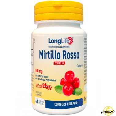 Long Life Mirtillo Rosso Complex - 60 caps RIMEDI NATURALI