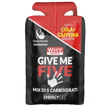 Why Sport Give Me Five + Caffeina - 1 gel da 50 ml CARBOIDRATI - ENERGETICI