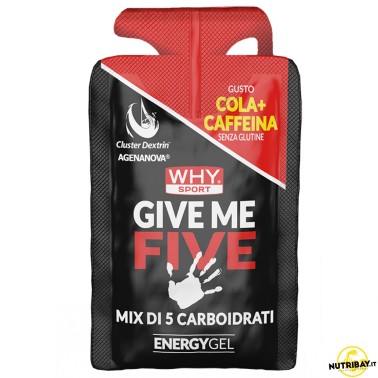 Why Sport Give Me Five + Caffeina - 1 gel da 50 ml CARBOIDRATI - ENERGETICI