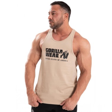 Gorilla Wear Canotta Classica Tank Top - Canotta Marrone Chiaro ABBIGLIAMENTO