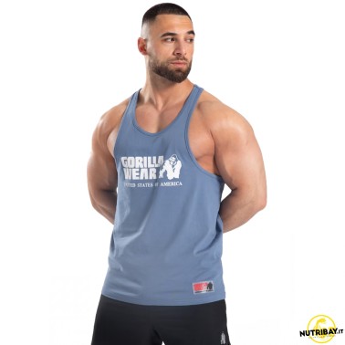 Gorilla Wear Canotta Classica Tank Top - Canotta Blu Coronet ABBIGLIAMENTO