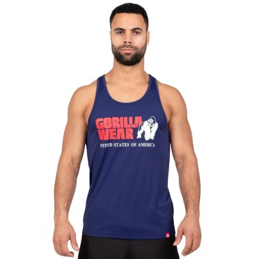 Gorilla Wear Canotta Classica Tank Top - Canotta Blu Marino Navy ABBIGLIAMENTO