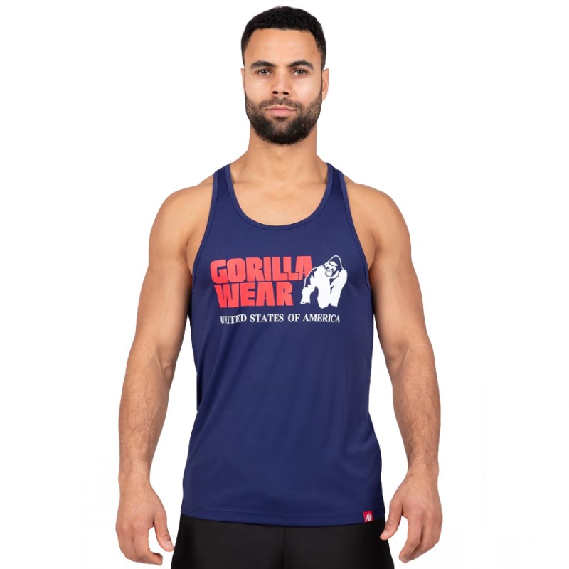Gorilla Wear Canotta Classica Tank Top - Canotta Blu Marino Navy ABBIGLIAMENTO
