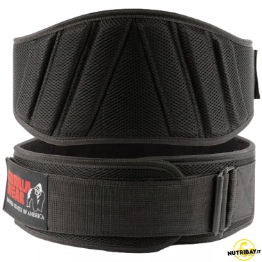 Gorilla Wear Cintura Imbottita In Mesh 6 Pollici - Cintura Nero ABBIGLIAMENTO