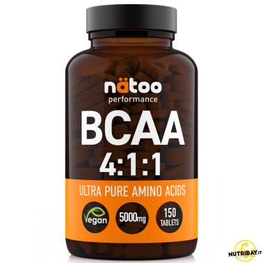 Natoo Performance Bcaa 4:1:1 - 150 cpr AMINOACIDI 3.1.2 - 4.1.1 - 10.1.1 - 12.1.1