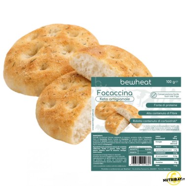Bewheat Focaccina Keto Artigianale - base da 100 g AVENE - ALIMENTI PROTEICI
