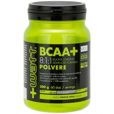 +WATT BCAA+ 300gr Aminoacidi Ramificati 811 8:1:1 polvere Kyowa + Vitamine b1 b6 AMINOACIDI BCAA 8.1.1