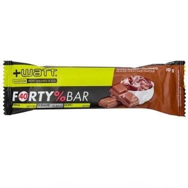 +WATT FORTY% BAR 1 Barretta da 80 gr BARRETTE ENERGETICHE