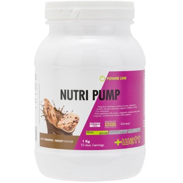 +Watt Nutri Pump 1 kg proteine idrolizzate Vitargo L-arginina L-citrullina e vitamine PRE ALLENAMENTO