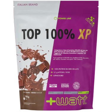 +WATT Top 100 % XP Whey Proteine del Siero del Latte Isolate con Enzimi e Vitamine PROTEINE