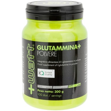 +WATT Glutammina+ 300 gr. Pura Glutamina in Polvere Kyowa Amino Anticabolico