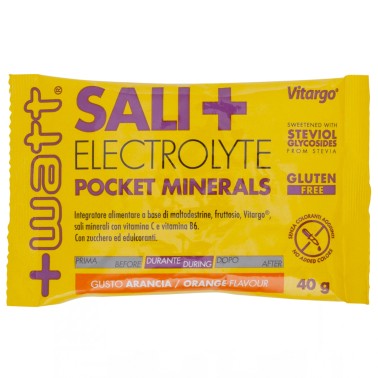+WATT SALI POCKET BUSTA DA 40 GR MINERALI POTASSIO MAGNESIO VITAMINE