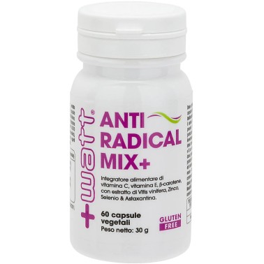 +WATT ANTIRADICAL MIX+ 60 cps. Potente Antiossidante con Selenio e Beta Carotene