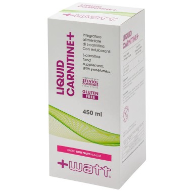 +WATT LIQUID CARNITINE+  L-CARNITINA CARNITINA LIQUIDA 450 ML. PER PERDERE  PESO
