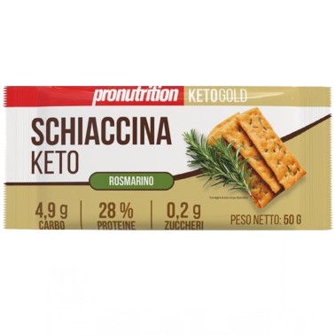 Pronutrition Schiaccina Keto Rosmarino - 50 gr AVENE - ALIMENTI PROTEICI