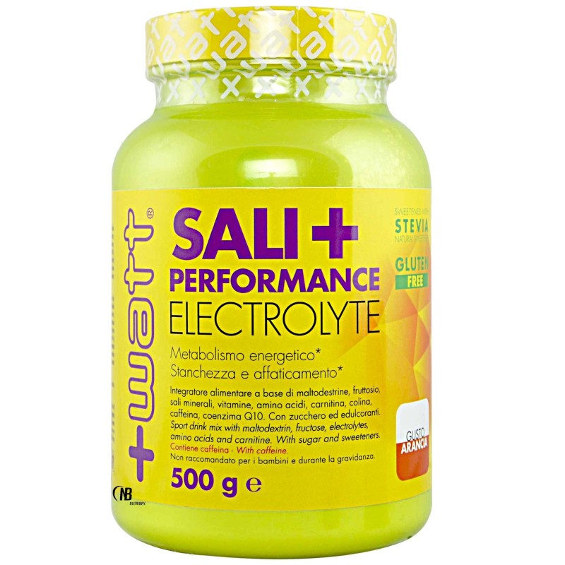 +WATT Sali+ Performance Sali Minerali Magnesio Potassio con Vitamine e Caffeina SALI MINERALI