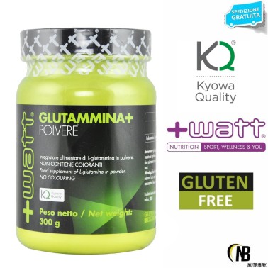 +WATT Glutammina+ 300 gr. Pura Glutamina in Polvere Kyowa Amino Anticabolico GLUTAMMINA