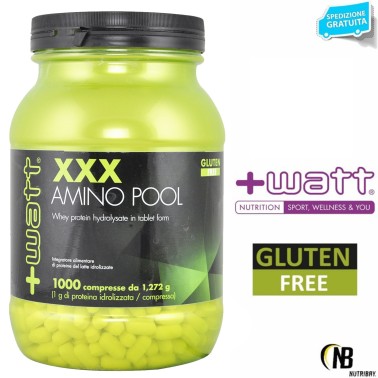 +WATT XXX Amino Pool 1000 cpr. Aminoacidi Da Proteine del Siero Idrolizzate AMINOACIDI COMPLETI / ESSENZIALI