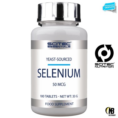 SCITEC Nutriton Selenium 100 cpr. Selenio Tonico per Unghie Capelli e Tiroide OMEGA 3