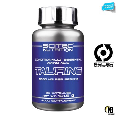 SCITEC NUTRITION Taurine 90 cps. Pure Taurina Aminoacidi Essenziali Energetico TAURINA