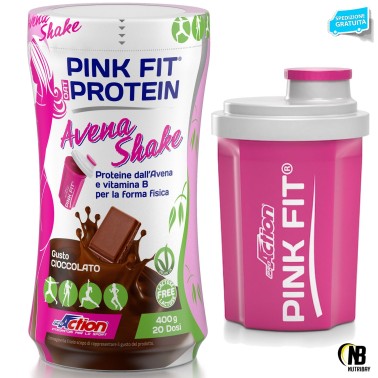 Proaction Protein Shake Pink Fit 400 gr Proteine di Avena con zinco ferro vitamina E PROTEINE
