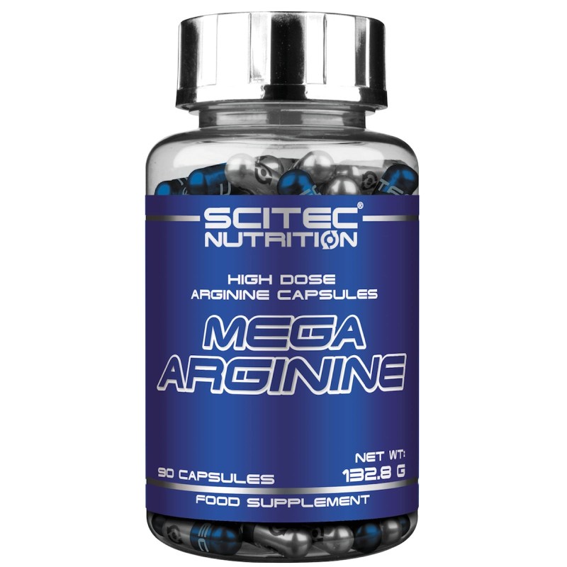 Scitec Nutrition Mega Arginine 90 cps. Arginina in Capsule Ossido Nitrico ARGININA