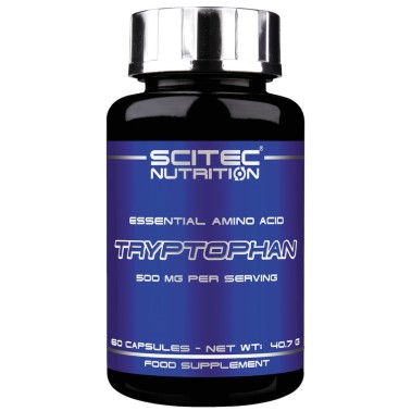 Scitec Nutrition Tryptophan 60 cps. Aminoacido Triptofano AMINOACIDI COMPLETI / ESSENZIALI