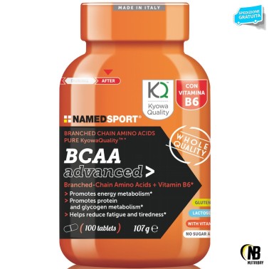 NAMED SPORT BCAA ADVANCED 2:1:1 300 cpr. Aminoacidi Ramificati con Vitamina b6 AMINOACIDI KYOWA