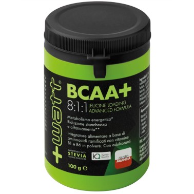 +WATT Ramificati BCAA+ POLVERE 8:1:1 KYOWA 100 gr. 811 AMINOACIDI con VITAMINE AMINOACIDI BCAA 8.1.1