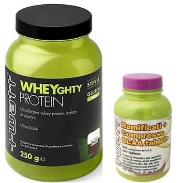 +WATT Wheyghty Protein 750gr. Proteine Isolate del Siero Latte + 100 Aminoacidi in vendita su Nutribay.it