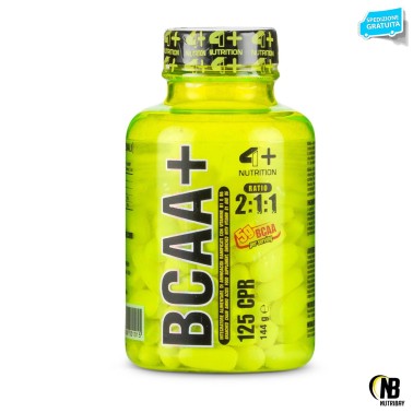4+ Nutrition Bcaa+ Plus 125 tabs Aminoacidi Ramificati qualità Ajinomoto® in vendita su Nutribay.it