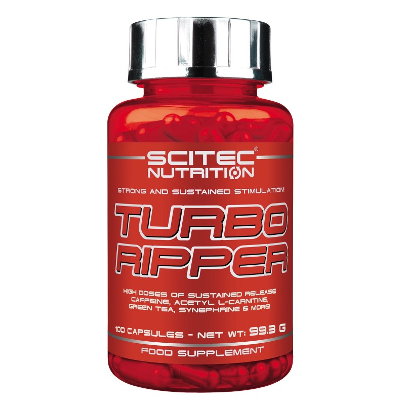 SCITEC TURBO RIPPER 100 cps TERMOGENICO BRUCIA GRASSI DIMAGRANTE CON CARNITINA BRUCIA GRASSI TERMOGENICI