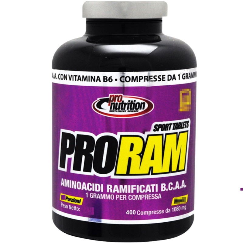 Pronutrition Proram 400 cpr Aminoacidi ramificati da 1 grammo con vitamina b6 in vendita su Nutribay.it