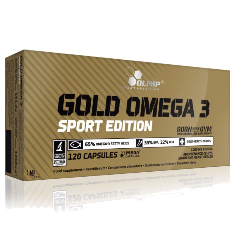 Olimp Gold Omega 3 Sport edition 120 caps EPA e DHA + Vitamina E OMEGA 3