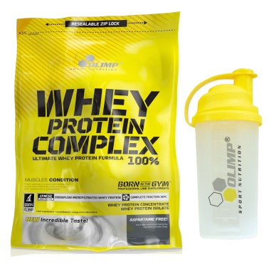 Olimp whey Protein Complex 700 gr Proteine del Siero del Latte Ultrafiltrate + SHAKER PROTEINE