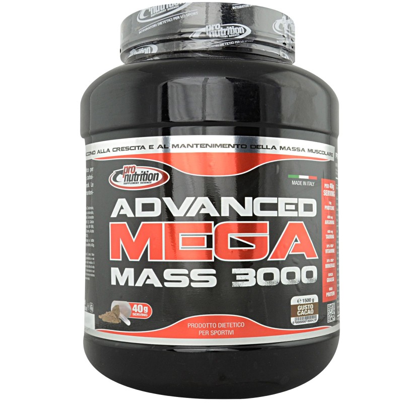 Pronutrition Advanced Mega Mass 3000 1,5 Kg Mass gainer con Proteine GAINERS AUMENTO MASSA